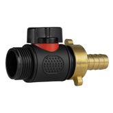13mm Brass Barb with In-Line BSPM Threaded Valve